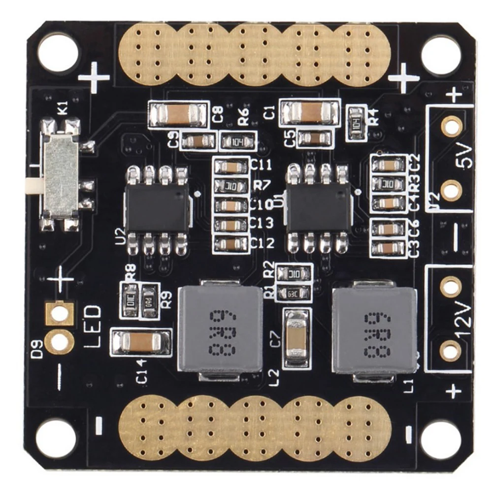 For FPV RC Across Quadcopter QAV250 CC3D Flight Controller Power Distribution Board with 5V/12V BEC Output LED Switch |