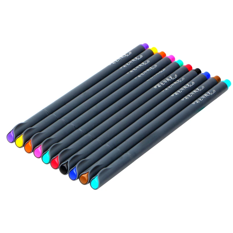 1 Set Professional Fineliner Pens 10 Colors Fine Liner Stationery Drawing Painting Tools School Art Suppliesfor Office A35 | Дом и сад