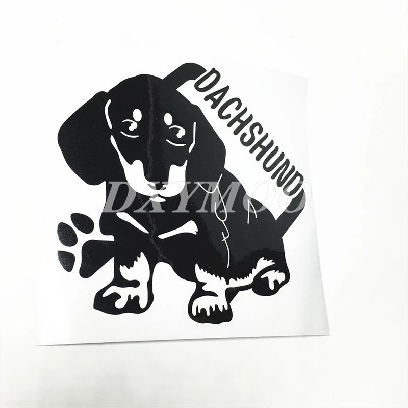 Cute Animal Pattern Dachshund ON BOARD Stickers Dog Warning Caution Auto Window Body Pets Decal | Автомобили и мотоциклы