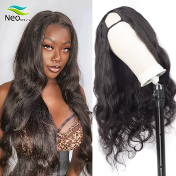 

NeoBeauty U Part Wig Body Wave Human Hair wig 180 Density Glueless Human Hair Wigs 10A Brazilian Virgin Hair Body Wave U Wig