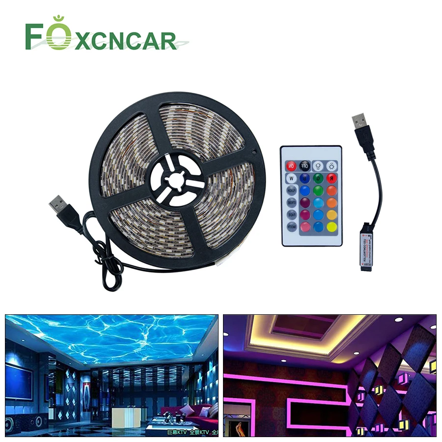 5V USB LED Strip font b Light b font Waterproof Kitchen Cabinet font b Light b