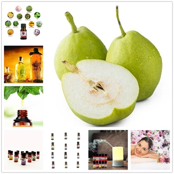

1Pcs Fragrant pear Essential Oil 10ML Pure Fruits Essential Oils Aromatherapy Diffusers Oil Healthy Calming Air Fresh Care