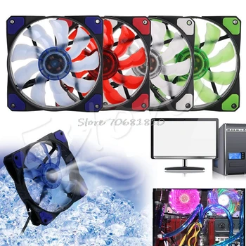 

3Pin/4Pin 120mm PWM PC Computer Case CPU Cooler Cooling Fan with LED Light