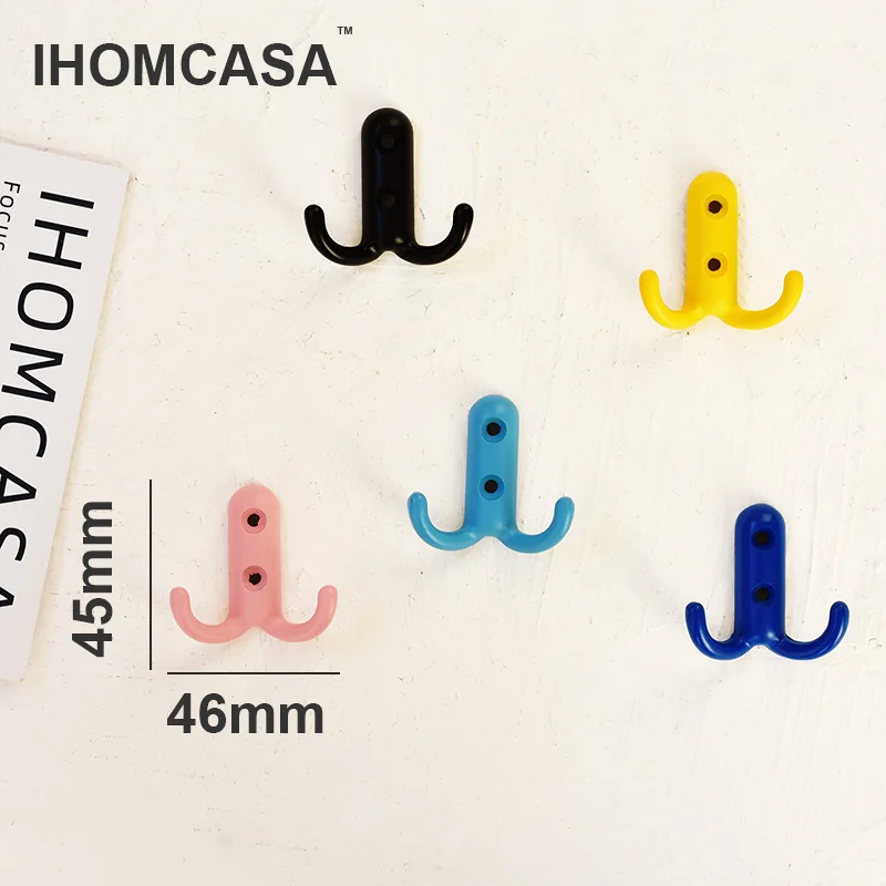 Hook Hanger Keys Hanging Towel Hook Wall Key Holder Hook Decorative Creative Hooks Multicolor Metal Nordic Style 2