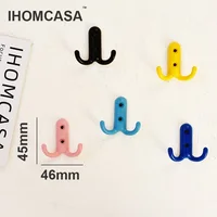 Hook Hanger Keys Hanging Towel Hook Wall Key Holder Hook Decorative Creative Hooks Multicolor Metal Nordic Style 2