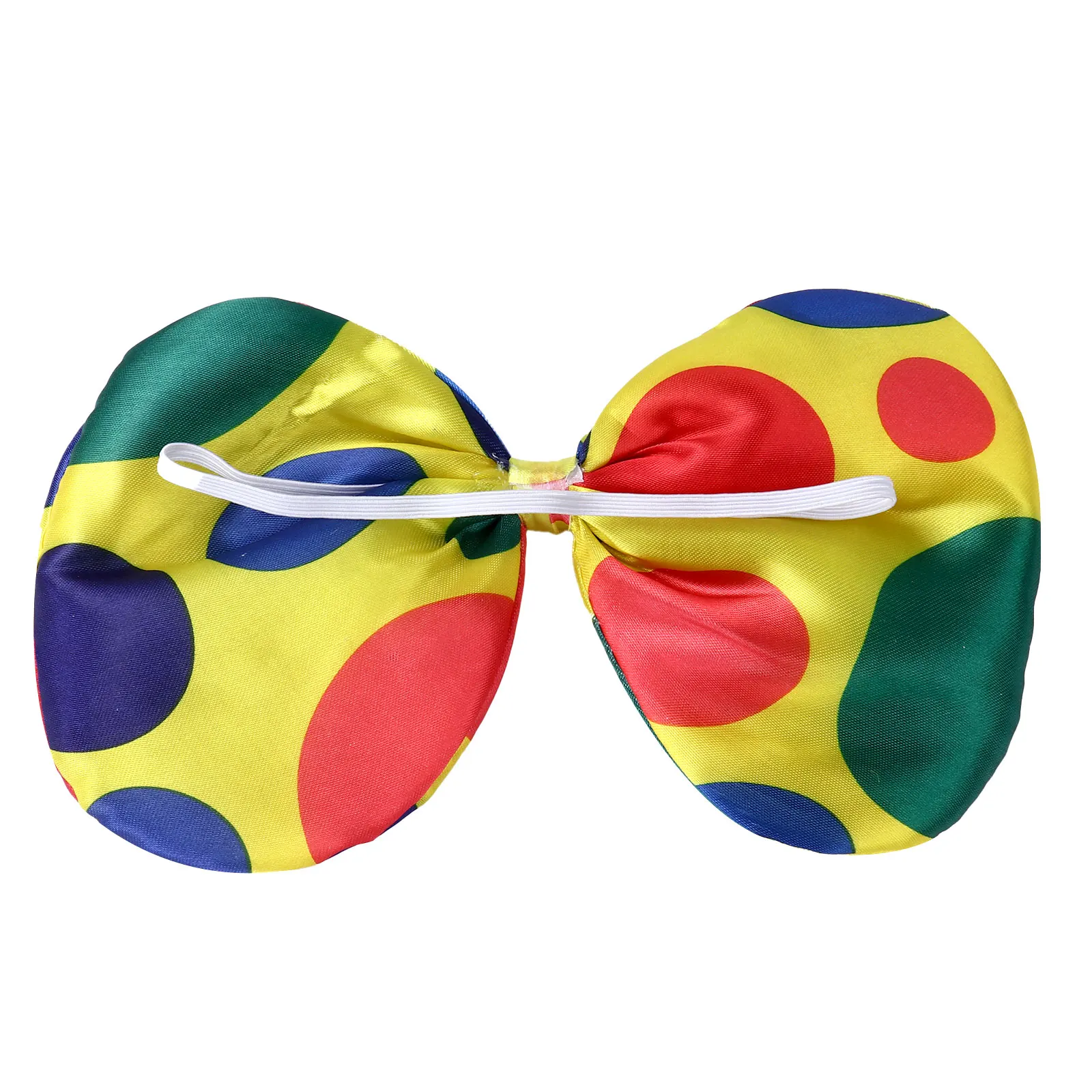 Rainbow Clown Costume Props Set Wig Red Sponge Nose Dots Bow Tie Gloves Clown Shoes Set Adult Kids Halloween Clown Cosplay Props
