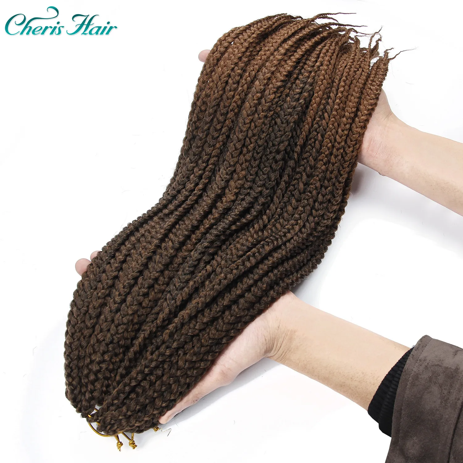 M1b/30# Синтетическая коробка косички крючком косички волосы черный коричневый красный Омбре Kanekalong косички волосы удлиненные крючком косички Senagel волосы - Цвет: M1b/30#