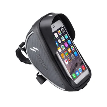 

Dropship-Outdoor Bicycle Contact Screen Waterproof Mobile Phone Bag Mountain Large Capacity Front Bag Cycling Handlebar Bag Cycl
