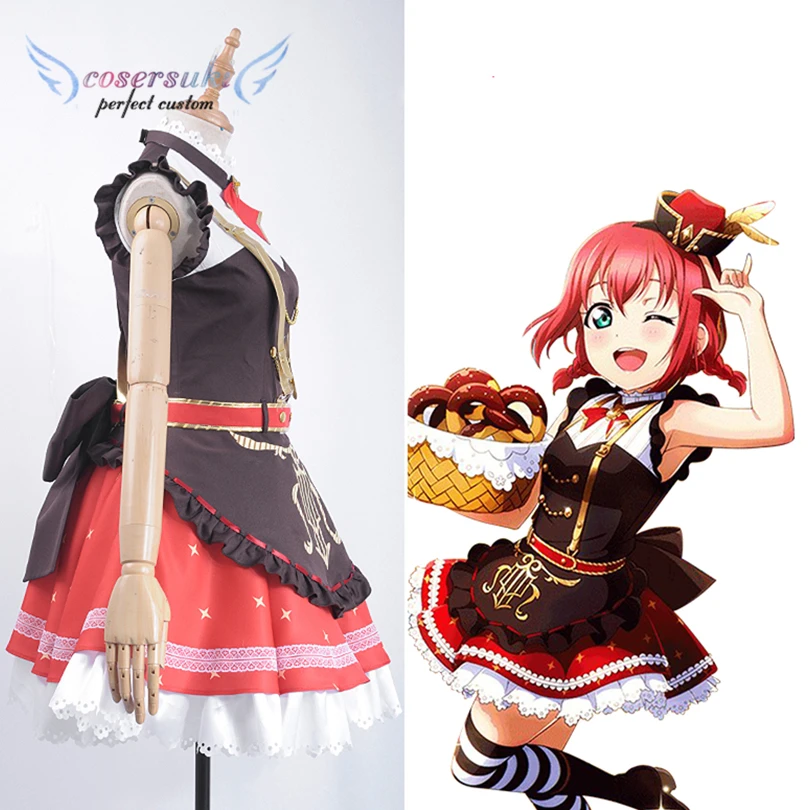Lovelive Kurosawa Ruby Bremen Band косплей карнавал костюм Хэллоуин Рождественский Костюм
