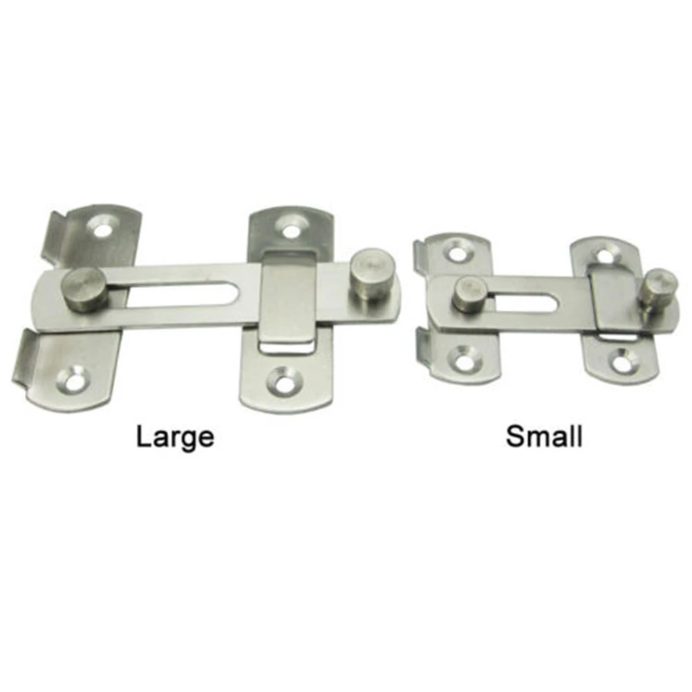 Door Bolt with Screw Latch Slide Catch Lock Home Safety Gate Hardware Stainless Steel#05