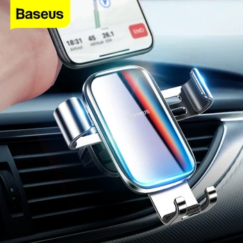 

Baseus Luxury Gradient Color Car Phone Holder For iPhone Samsung Gravity Air Vent Mount Clip Car Cell Mobile Phone Holder Stand