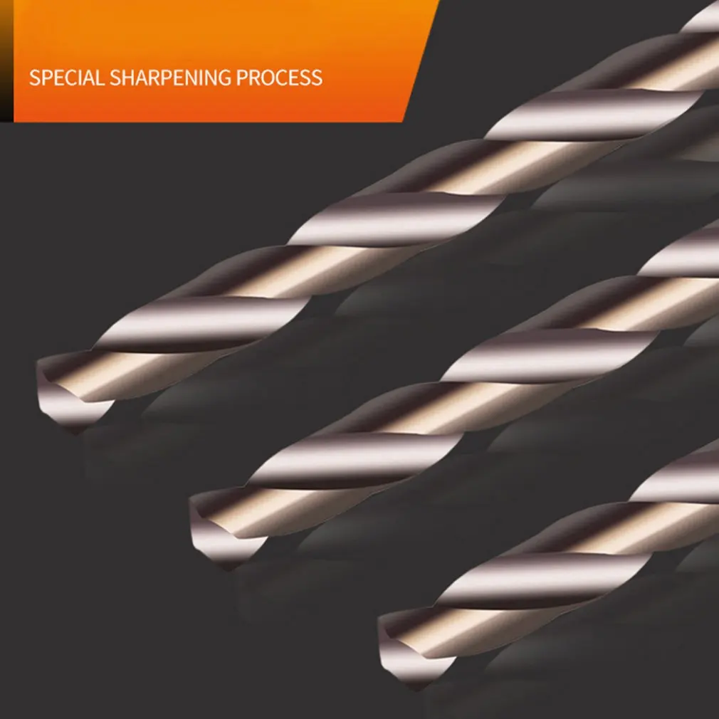 13PCS Drill Bits M35 Cobalt Straight Shank 1.5-6.5mm Twist Drill Bit Power Tools For Metal Wood Working