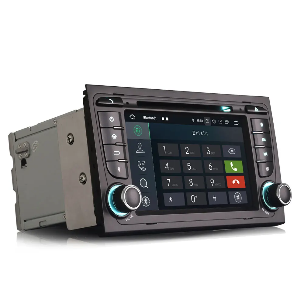 Cheap Erisin ES4878A 7 inch car DVD player android 9.0 2G RAM PX30 DAB OBD WIFI 3G for AUDI A4 SEAT EXEO S4 RS4 RNS-E 2