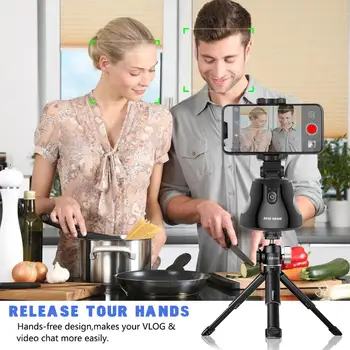 APAI GENIE Face Tracking Camera Smart Shooting Selfie Stick 360° Rotation Object Tracking Holder Gimbal for Vlog  Video Record