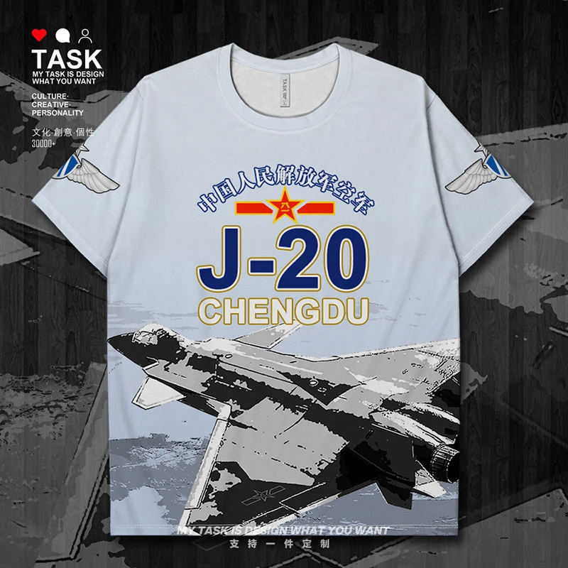 Camiseta de J 16 de la Fuerza Aérea de China, J 20 de J 11, J 10 de caza  del ejército de J 8, de secado rápido, ropa deportiva para gimnasio,  novedad de verano|Camisetas| - AliExpress