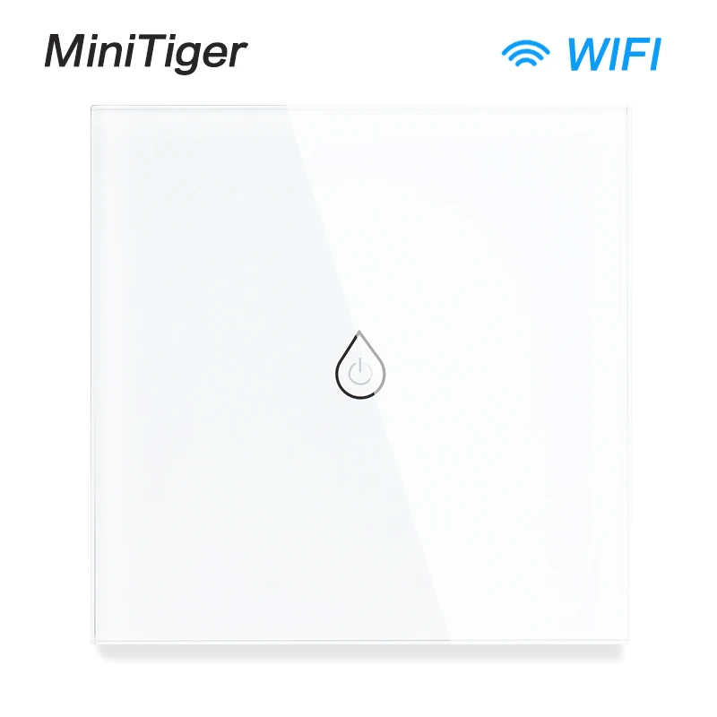 Minitiger Eu/Uk/Us Wifi Smart Wall Switch Touch Glass Panel Tuya Smart Life App Remote Control With Amazon Alexa Google Home