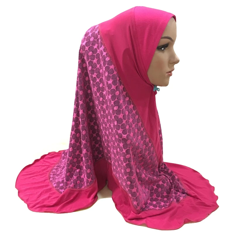 H1423 новейший большой размер amira мусульманский хиджаб мгновенный исламский шарф женский головной убор маленький толстый