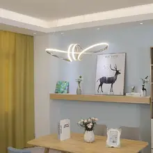 Хромированная готовая минимализм DIY подвесные современные светодиодные подвесные светильники для столовой Бар подвесной светильник