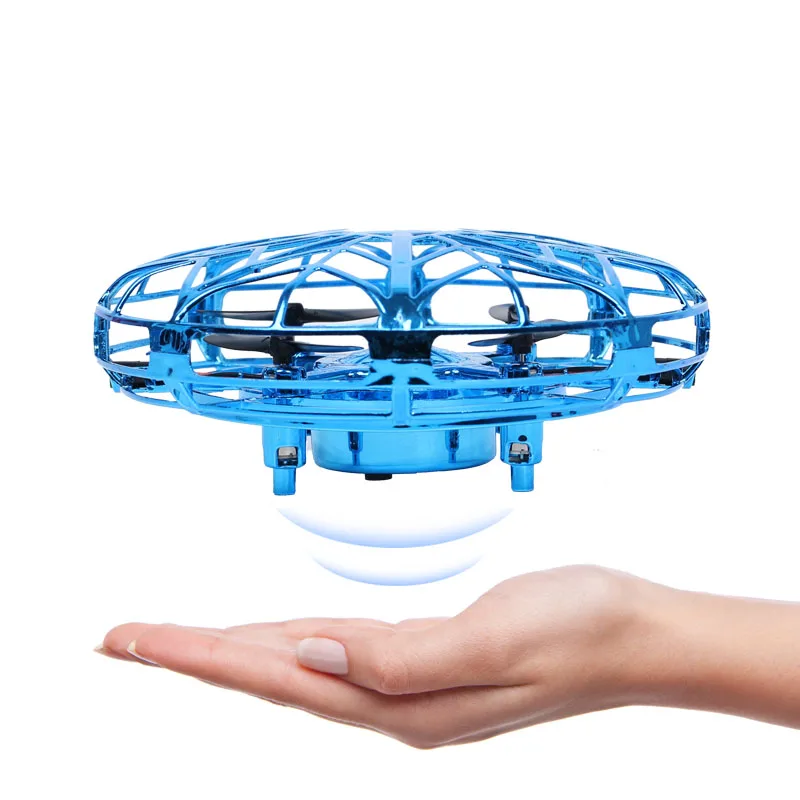 

UFO Gesture Sensor Aircraft Intelligent Suspension UAV Toy Mini Four Axis Boy Toys Flash Fly Disc Kid's Gift Outdoor Toys