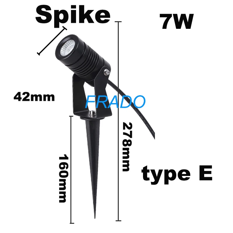 ตัวเลือกสินค้า ไฟส่องสนาม LED กันน้ำ IP65 7-20W กลางแจ้ง