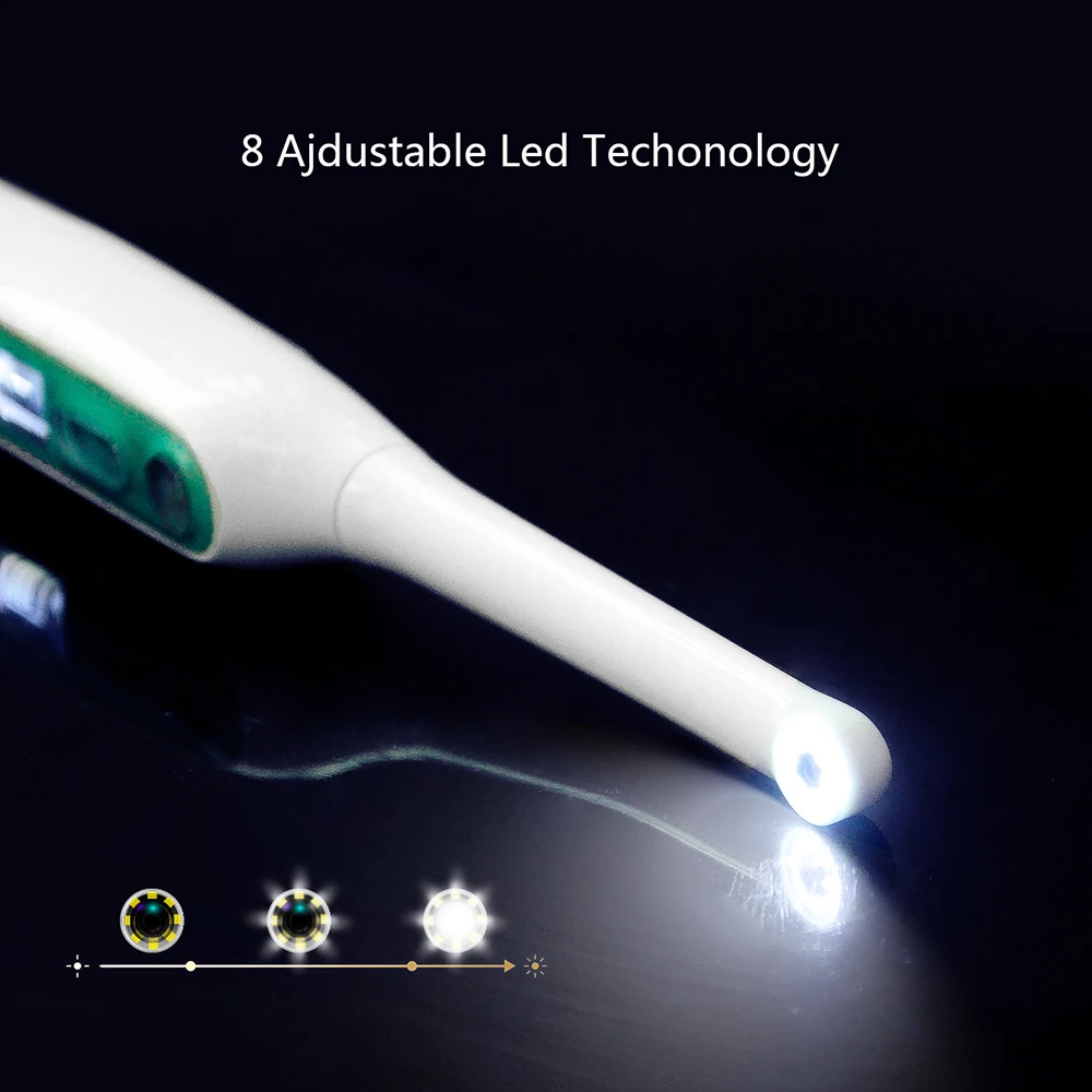  Wireless WiFi Oral Dental Endoscope 1080P HD Visual Intraoral Dental Camera with LED Lights IP67 Wa - 10000015475231