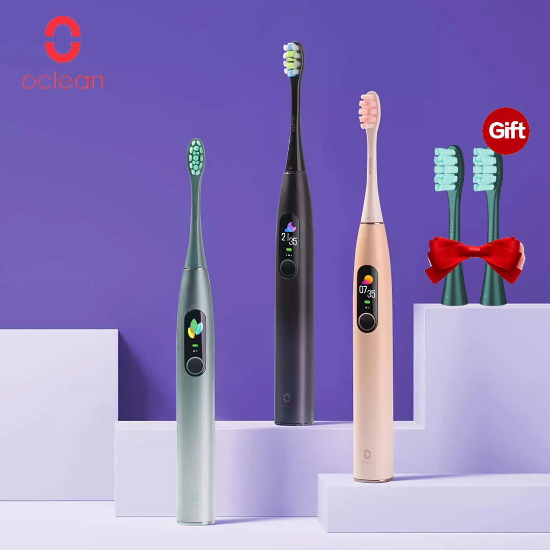 Global Version Oclean X Pro Sonic Electric Toothbrush Adult IPX7 Ultrasonic automatic Fast Charger Tooth Brush With Touch Screen Global Version Oclean X Pro Sonic Electric Toothbrush Adult IPX7 Ultrasonic automatic Fast Charger Tooth Brush With Touch Screen