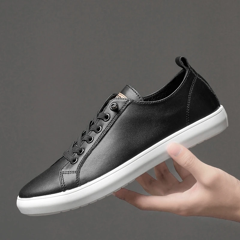 Brand Luxury Men White Sneaker White Leather Luxury Sneakers