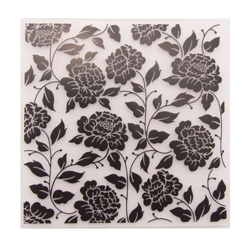 

Flower Vine Plastic Embossing Folder Stencils Greeting Card Wedding Decors Scrapbooking Cards Making Paper Crafts 1PC