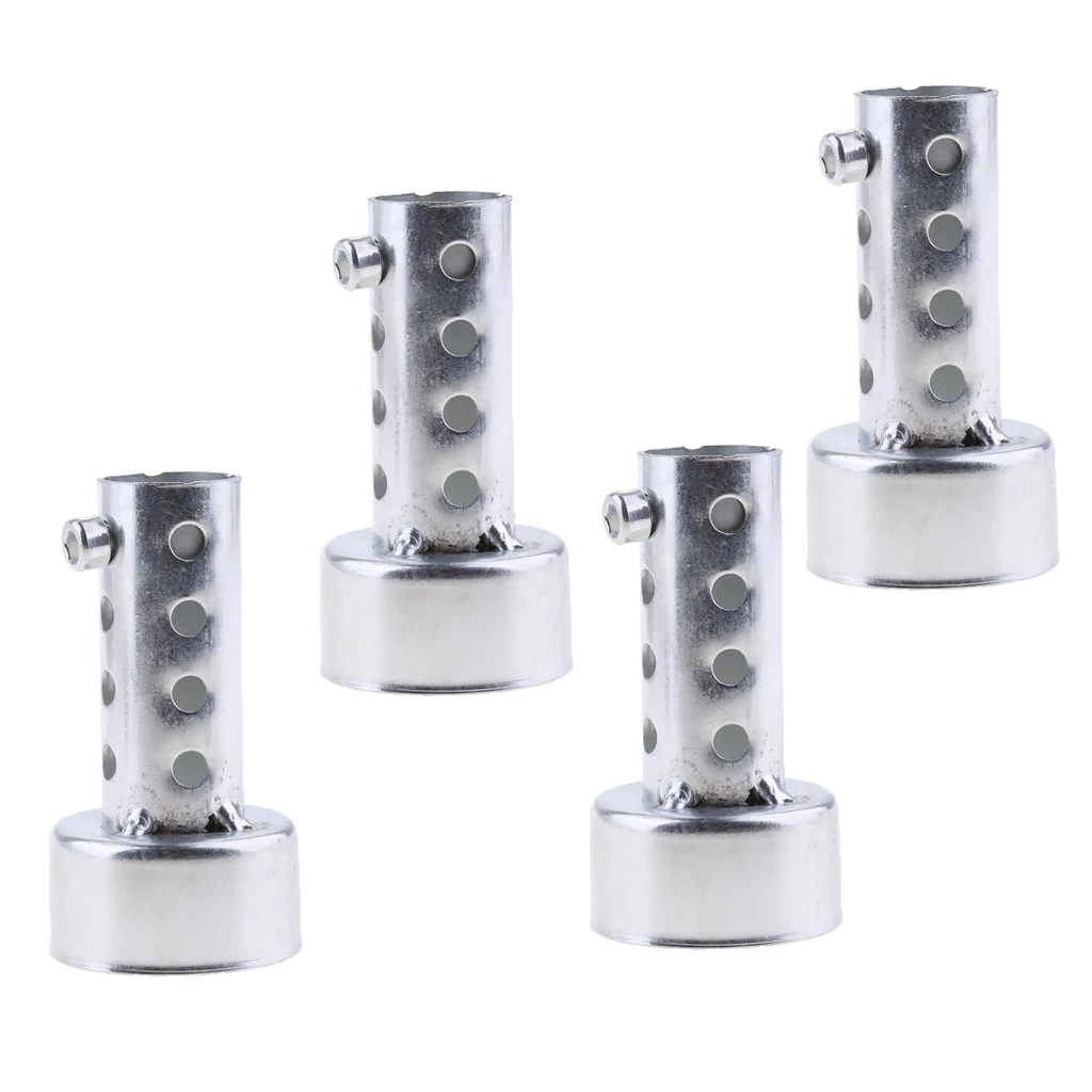 4pcs 80mm Long Exhaust Baffle Fits 44-46mm Exhaust Pipes (Baffle O.D. 45mm)