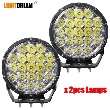 

2pcs 9" inch 105W Black Round Spot Beam Bumper Driving Lamp Headlight For Offroad,Truck,Car,ATV,SUV,Tractor,Construction,Boat