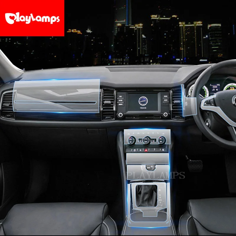 Прозрачная защитная пленка из ТПУ для Skoda Kodiaq 2018 2019 чехлы аксессуары наклеек