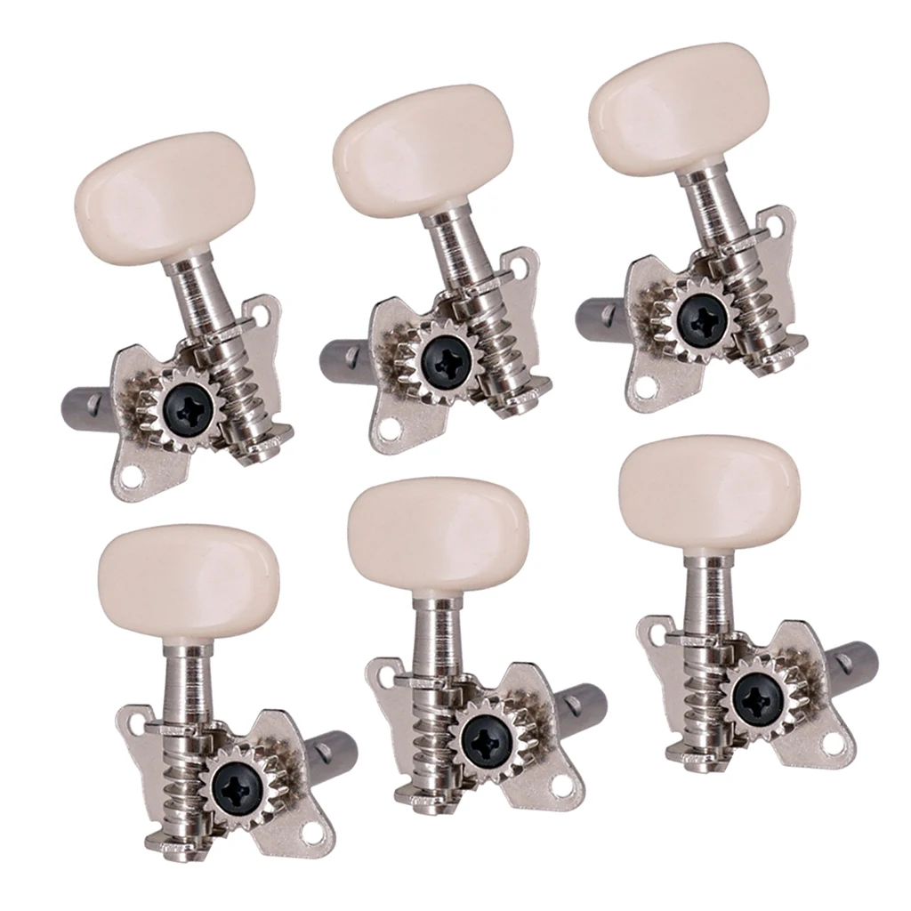 6pcs 3L3R Guitar Tuners Machine Heads Open Gear Guitar Tuning Pegs Accessory