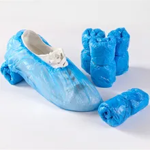 10 шт./упак. медицинский водонепроницаемые бахилы Пластик одноразовые бахилы Эластичный Защитный чехол для обуви дома галоши