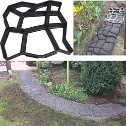 DIY пластиковые формы для изготовления дорожек вручную, цементные формы для кирпича, садовые каменные дорожные бетонные формы, тротуары для