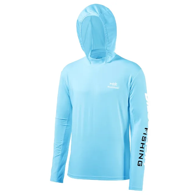 Bassdash UPF 50+ Men's UV Sun Protection Long Sleeve Hooded