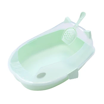 

Pet Toilet Cat Litter Box Large Tray Closed Sifting Toilet Bedpan Sand Box Arenero Para Gato Inodoro Kit Pet Kitty Rabbit EE50MC