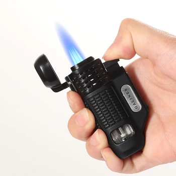 

GALINER Windproof Butane Lighter 4 Torch Jet Flame Lighter Gasoline Smoking Gas Refillable Briquet New Gadgets