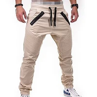 Men Casual Joggers Pants Solid Thin Cargo Sweatpants Male Multi-pocket Trousers New Mens Sportswear Hip Hop Harem Pencil Pants