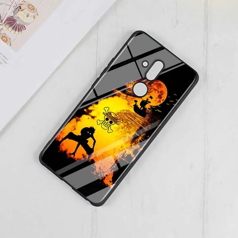 One piece Аниме Мода для huawei mate 30 20 20X(5G) 10 Lite Y9 Y7 Y6 Y5 Pro Prime Lite глянцевый черный чехол для телефона - Цвет: Style 09