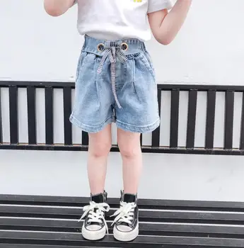 

2020 New Arrival Girls Denim Bow Shorts Summer Girls Shorts 1-6 years QA924