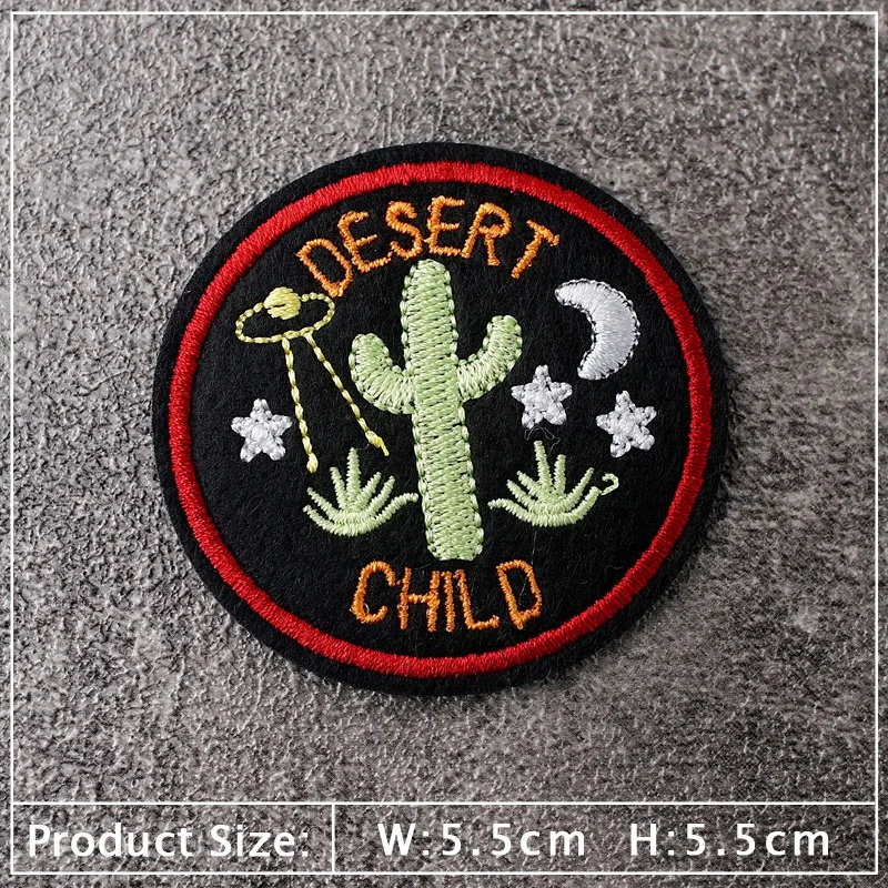MUSIC WOLF ROCK AND ROLL Patch Embroidery Applique Ironing Sewing Supplies Decorative Badges For Clothing Accessories MAKE WISH