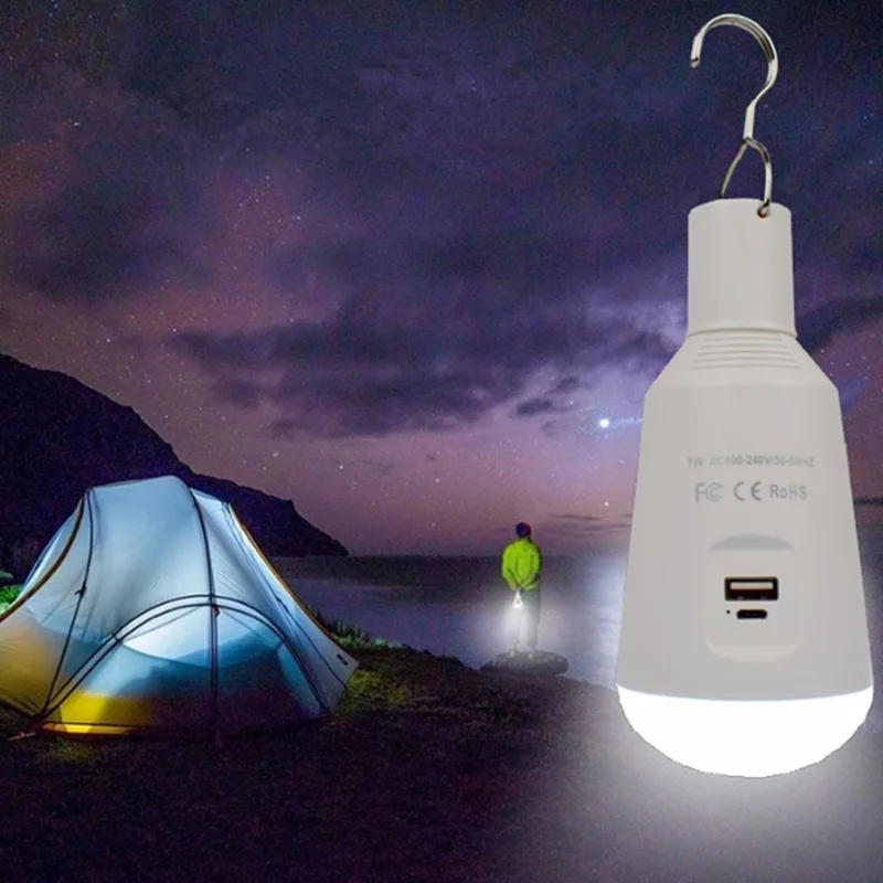 Рабочая лампа Мобильная многофункциональная лампа палатка кемпинговая лампа USB перезаряжаемая лампа E27 Солнечная аварийная лампа