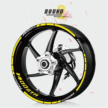 

MTKRACING for tire sticker stripe waterproof wheel sticker reflective sticker FOR KAWASAKI 1400GTR