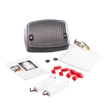 

LED Integrated Turn Signal Tail Light For Kawasaki ELIMINATOR 125/600 1986-2005 Smoke