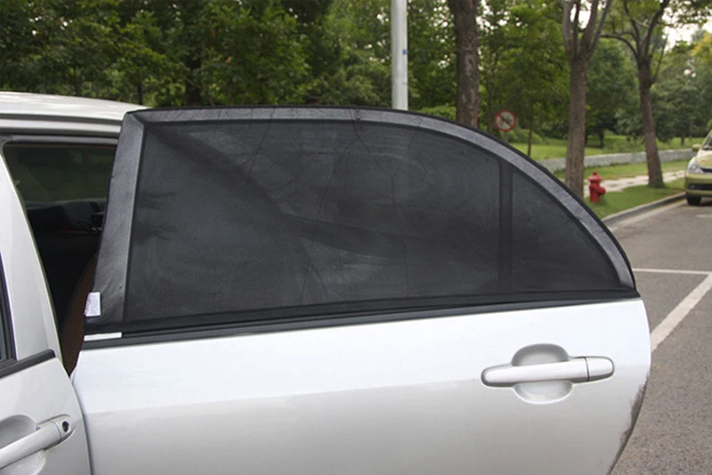 Регулируемый авто боковые зеркала заднего вида, навес от солнца для окон автомобиля из сетчатого материала крышка козырек щит Зонт 2 шт./компл. 110*50 см 120*50 см УФ-защита