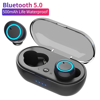 

New D10 TWS Bluetooth Earphones Fingerprint Touch Wireless Earbuds HD Stereo Wireless Headphones Noise Cancelling Gaming Headset