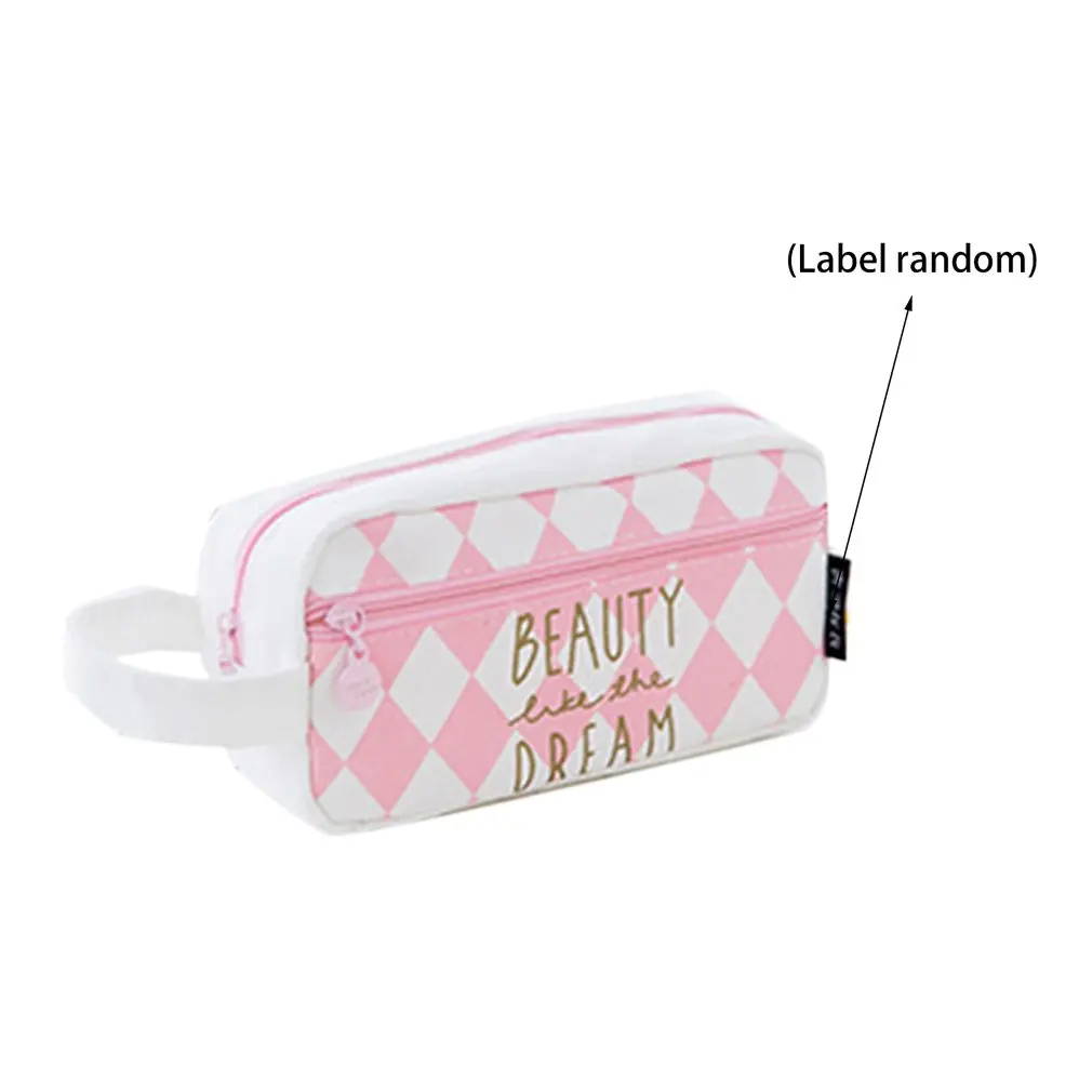 

Portable Size Large Capacity Students School Pencil Bag Pencil Pouch Office Stationery Durable Soft Canvas Pencil Case