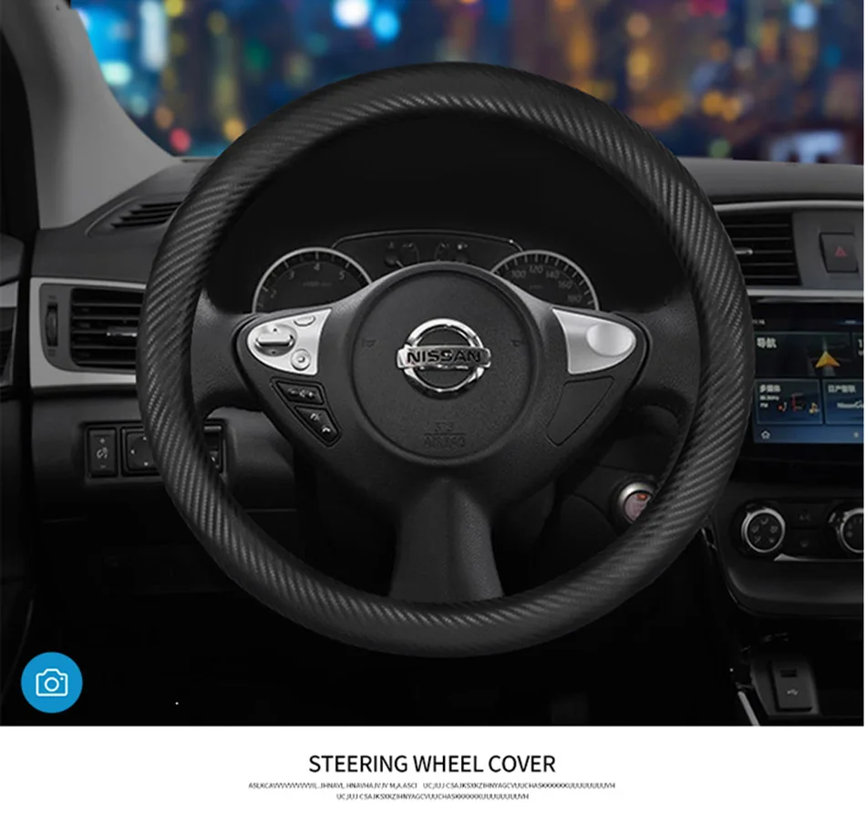 Genuine Leather car steering wheel cover For nissan qashqai j10 almera n16 note x-trail t31 leaf patrol y61 juke steering wheel
