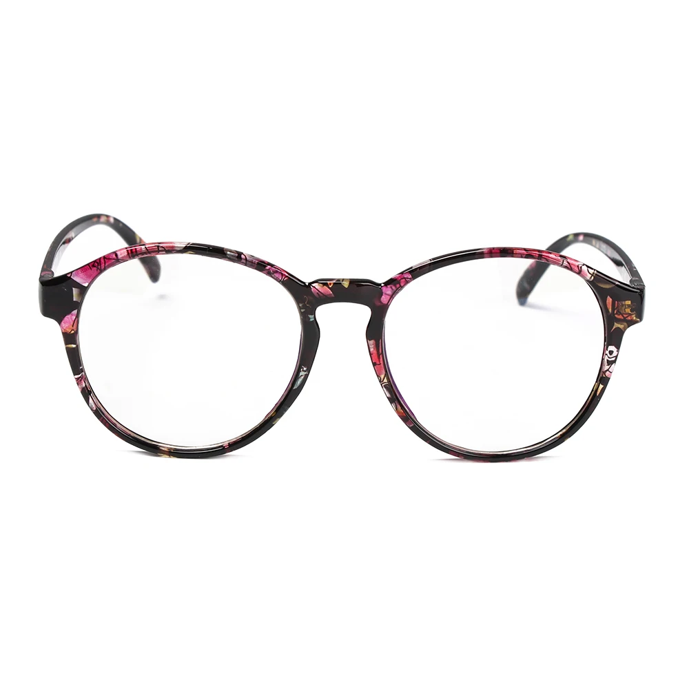 blue blockers 2021 Women Men Retro Round Leopard Lens Glasses Plastic Frame Optical Eyeglass Frame spectacles Eyeglasses Vintage Glasses Frame glasses to protect eyes from screen