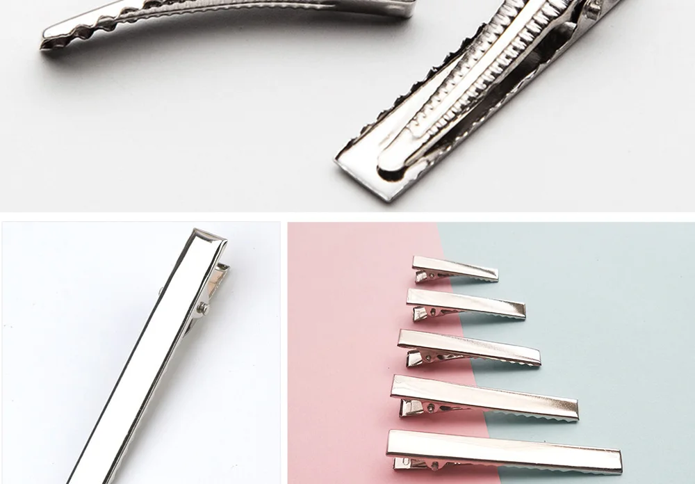 30 Teile/satz Gold Silber Farbe Haar Clip Grundlegende Shiny Metall Alligator Haarnadeln DIY Haar Zubehör Für Frauen Mädchen Friseur Werkzeug – Detail 18